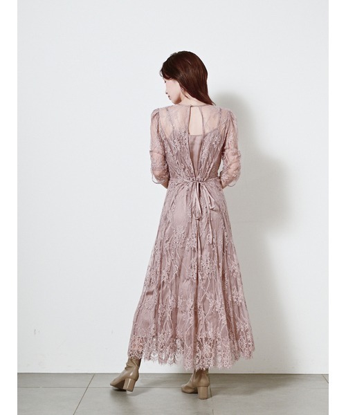 ドレス バックデザインレースワンピース :60229348:ZOZOTOWN Yahoo!店 ファッション販売 SNIDEL ドレス バックデザインレースワンピース ロングワンピース