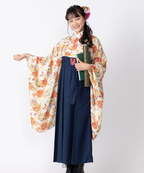 着物 「ZOZO限定カラー」小学校卒業式　簡単着付け 袴セット「15種の組み合わせ！」 キッズ 子供 女の子 | SweetMommy(授乳服&マタニティ) | 12