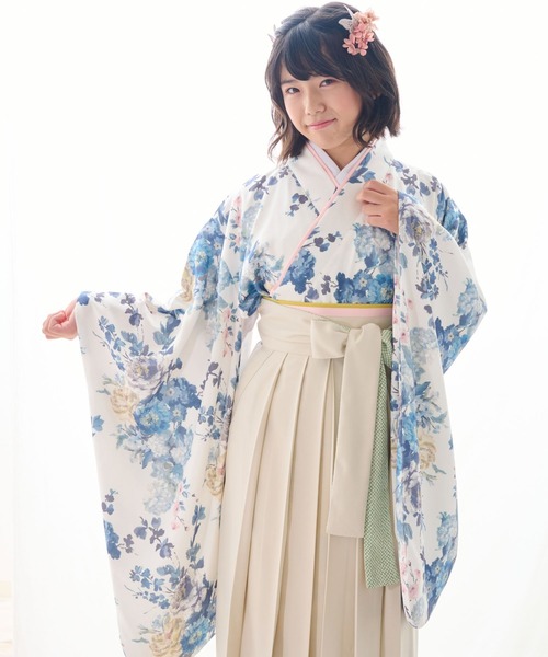 着物 「ZOZO限定カラー」小学校卒業式　簡単着付け 袴セット「15種の組み合わせ！」 キッズ 子供 女の子 | SweetMommy(授乳服&マタニティ) | 53