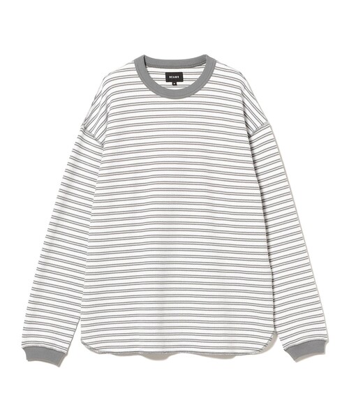 BEAMS（ビームス） tシャツ ルーズ クルーネック サーマル メンズ