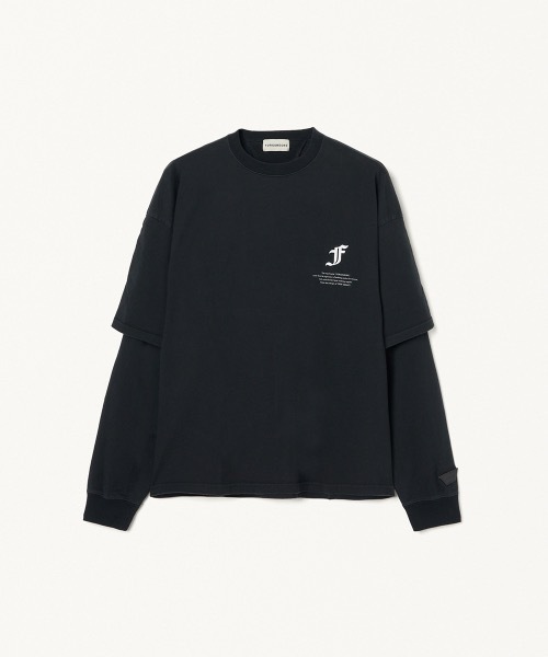 FORSOMEONE レイヤード ドッキング ロンT 長袖Tシャツ 48