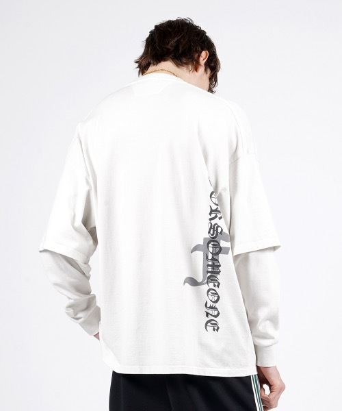 FORSOMEONE tシャツ OLD LOGO LAYERED LS TEE メンズ : ZOZOTOWN