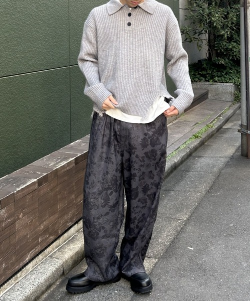 B.R.U パンツ 「累計販売枚数1万枚突破」フラワー総柄 花柄 ワイド