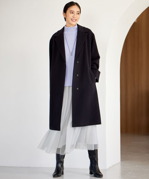 自由区（ジユウク） コート チェスターコート シャルムビーバーロング