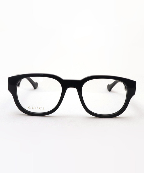 伊達メガネ メガネ 眼鏡 「GUCCI/グッチ」ボストン メガネ GG1429O 001 メンズ レディースの画像