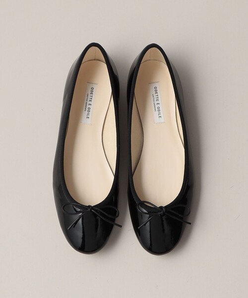 ODTTE É ODILE ブラック フラットシューズ ODETTE E ODILE バレエシューズ パンプス バレリーナ フラット10