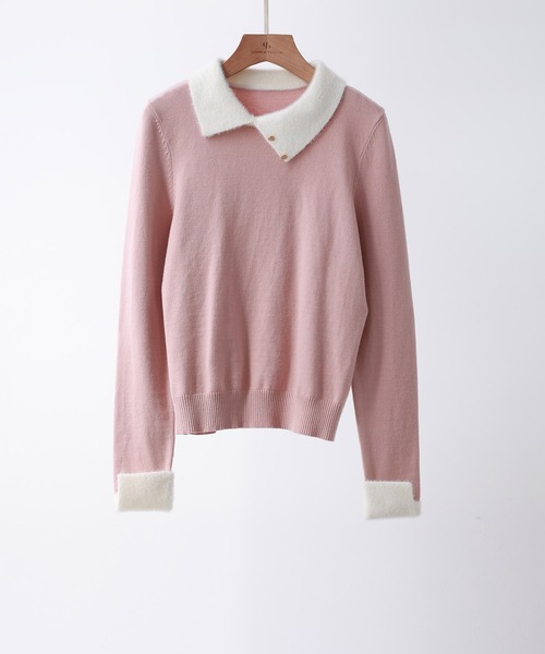 SAISON DE PAPILLON（セゾンドパピヨン） ニット セーター 襟付き