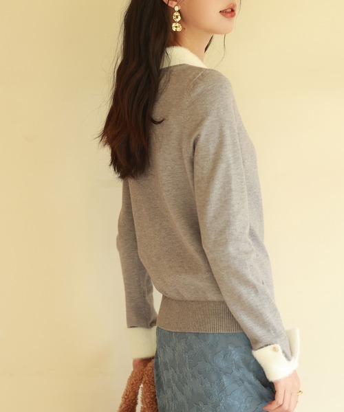 SAISON DE PAPILLON（セゾンドパピヨン） ニット セーター 襟付き