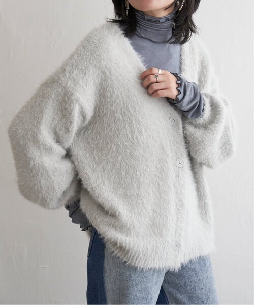 VENCE EXCHANGE カーディガン シャギーニットカーディガン レディース