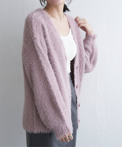 VENCE EXCHANGE カーディガン シャギーニットカーディガン レディース