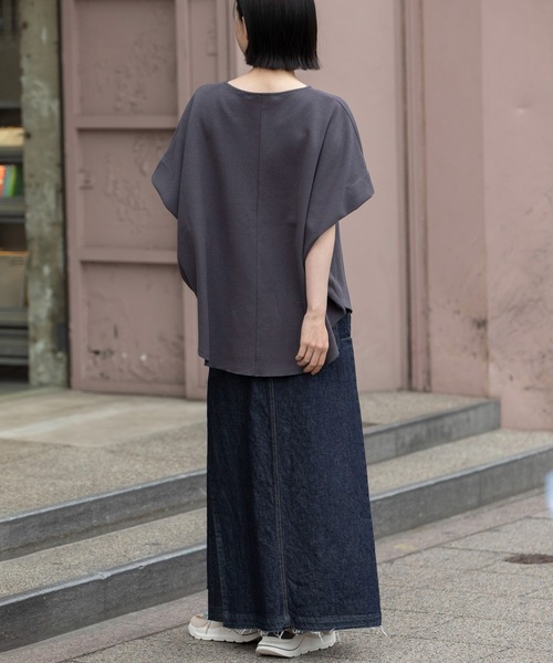 tシャツ ダブルフェイスブークレータックショルダートップス レディース Munich tシャツ ダブルフェイスブークレータックショルダー