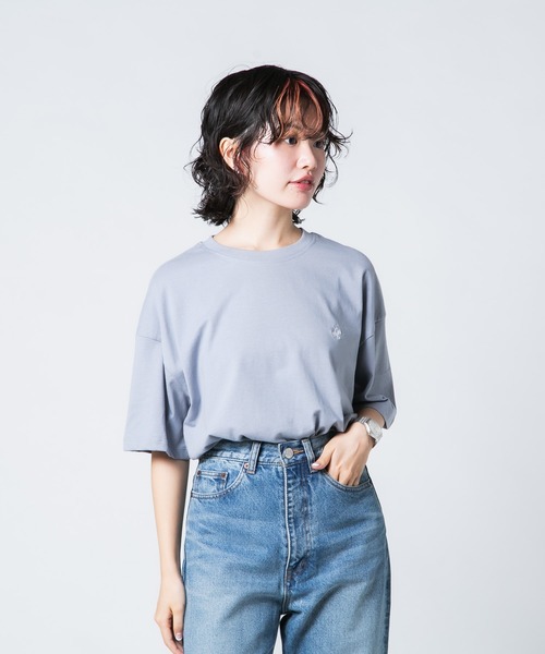 【ASKYURSELF】BEVERLY HILLS T ビバリーヒルズTシャツ 水色 BEVERLY HILLS POLO CLUB tシャツ 「BEVERLY CLUB