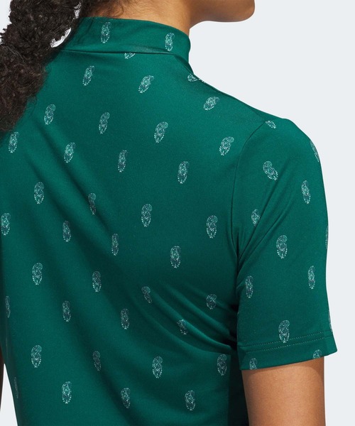 adidas（アディダス） tシャツ GO-TO ペイズリー柄 モックネック 半袖