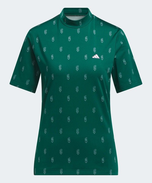 adidas tシャツ GO-TO ペイズリー柄 モックネック 半袖シャツ