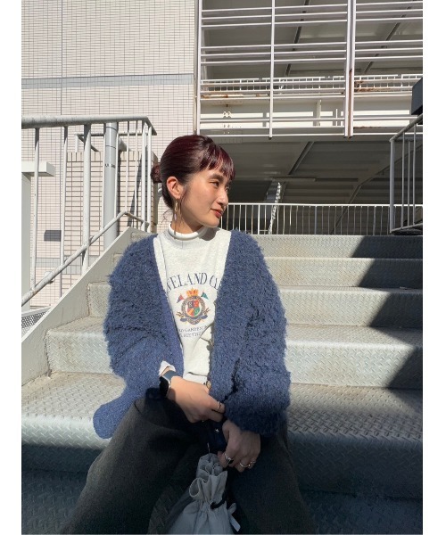 FREAK'S STORE ニット セーター ブークレ 金釦カーディガン