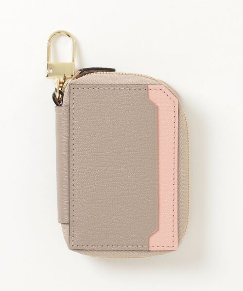 Larcobaleno ラルコバレーノ ピンク レザー キーケース 新品未使用 スマートWキーケース 122 | L'arcobaleno/ラルコバレーノ