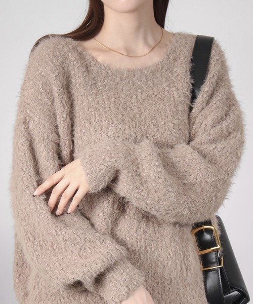 Social GIRL（ソーシャルガール） ニット セーター シャギーニットプル