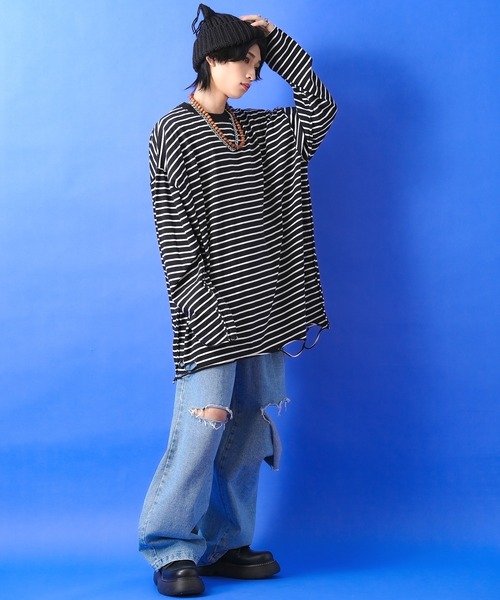 ankoROCK ニット帽 ニットキャップ an meets zakka ネコ耳フリンジ