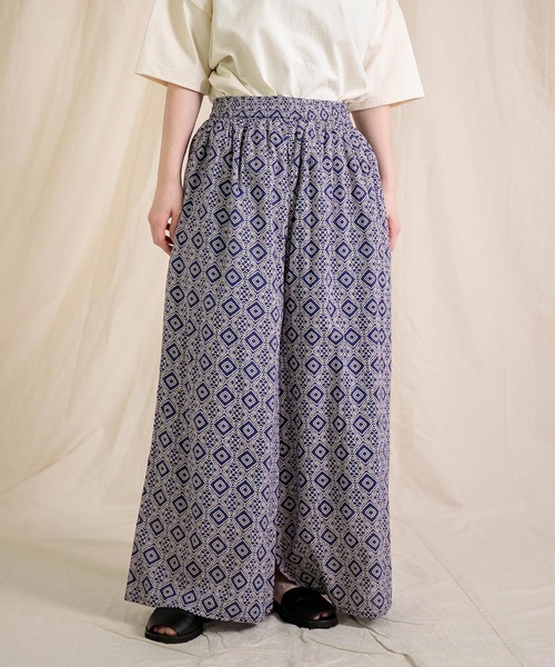 Brocanteインドプリント　ピエロパンツ Brocante / ブロカント] インドボイル ピエロパンツ | Domingo