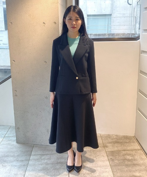 コート アウター 日本製着痩せストレッチカットジャケット レディース 
