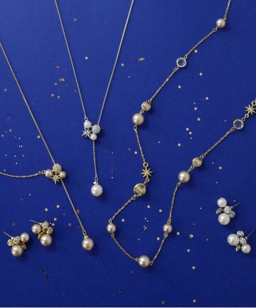 LANVIN en Bleu ネックレス パール ロングネックレス レディース