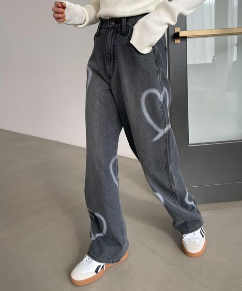 WEGO ジーンズ デニム デニムパンツ WEGO/「25年春夏新作」スプレー