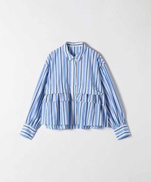 SHIPS any ブラウス シャツ any:「洗濯機可能」REPREVE ペプラム