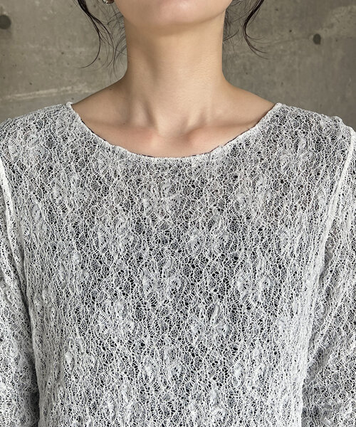 CAPRICIEUX LE'MAGE tシャツ レースリバロンT レディース