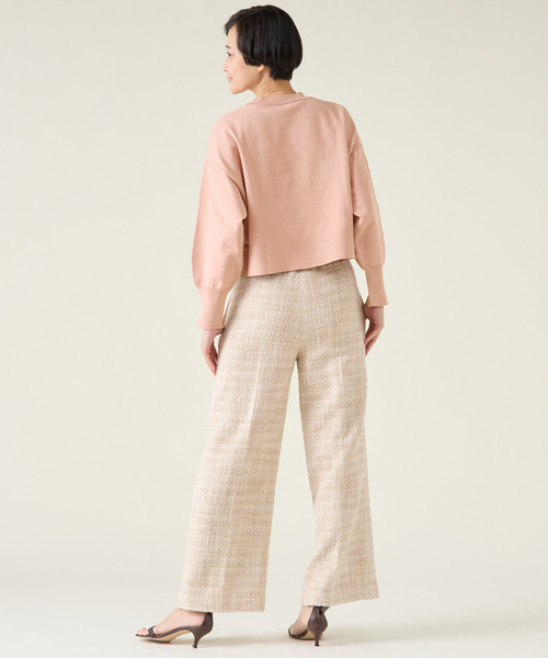 ニット セーター アルファベットジャガードフレンチニット レディース Spick＆Span ニット セーター アルファベットジャガードフレンチ