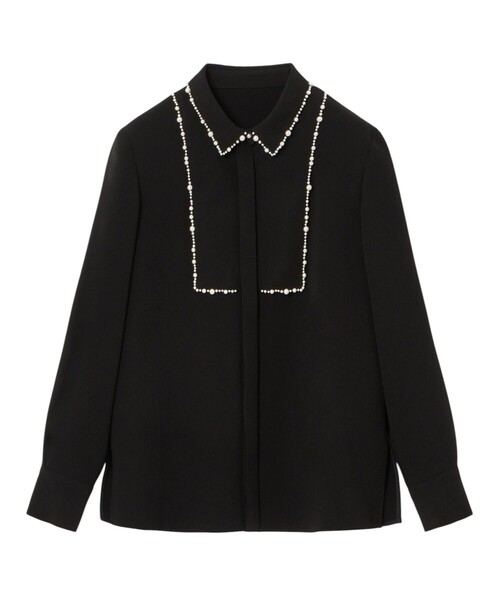 ANAYI 現行品 ダブルクロスパール ブラウス ANAYI（アナイ） ブラウス シャツ ダブルクロスパール ブラウス