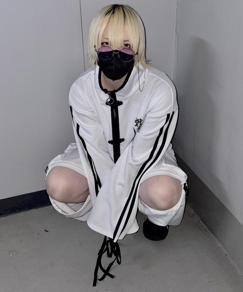 MAROCORE トレーナー スウェット 25SS チャイナ釦ZIPトレーナー メンズ