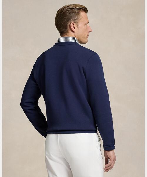 極美品　ラルフローレン RLX Poloベア ダブルニット　スウェット　紺　XS RLX Polo ベア ダブルニット スウェットシャツ メンズ