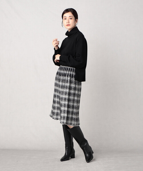 「Comme ca Mature」 プリーツスカート FREE ブラウン レディース_画像3