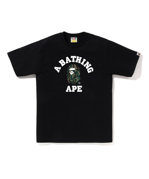 A BATHING APE☆TRIAL カモ Tシャツ A BATHING APE tシャツ TRIAL CAMO COLLEGE TEE メンズ