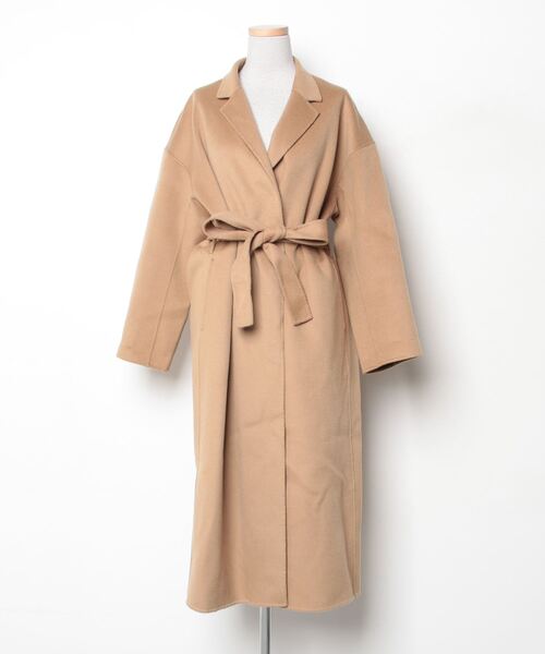 ★ebure★ウール100%★チェスターロングコート★38★ベージュ系 ☆ebure☆ウール100%☆チェスターロングコート☆38☆ベージュ系