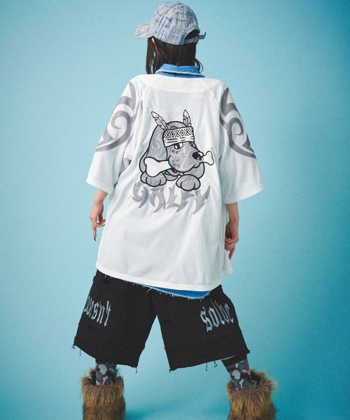 GALFY（ガルフィー） GALFY-部族長メッシュシャツ メンズ レディース 