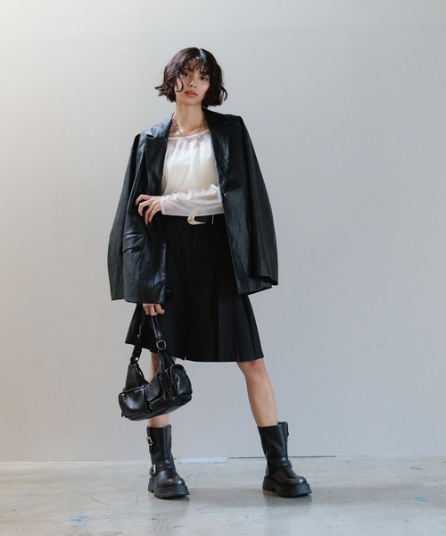 PAGEBOY パンツ プリーツハーフパンツ レディース : ZOZOTOWN