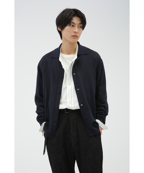 MHL. RECYCLED COTTON (カーディガン) MHL. カーディガン COATED DRY COTTON メンズ : ZOZOTOWN Yahoo