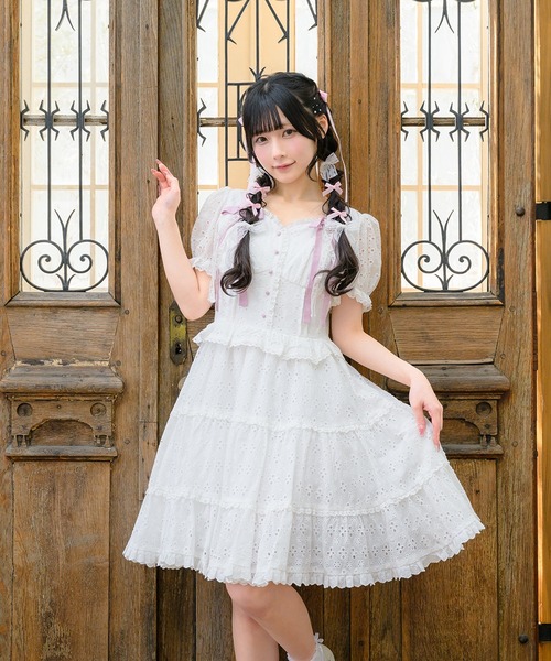 メルフィーメモリー　ワンピース mellfy memory（メルフィーメモリー） ワンピース Feeling happy lace