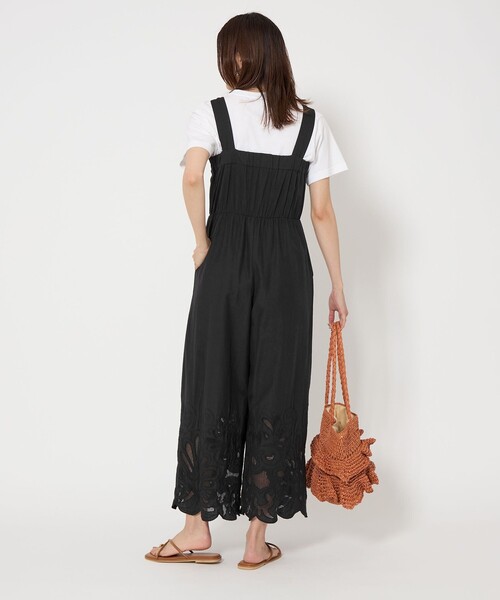 green label relaxing レース オールインワン　ブラック UNITED ARROWS green label relaxing レース オールインワン