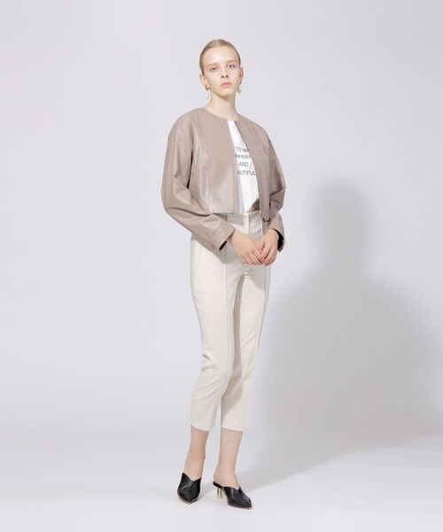 EPOCA（エポカ） クロップドパンツ 38 オフホワイト レディース