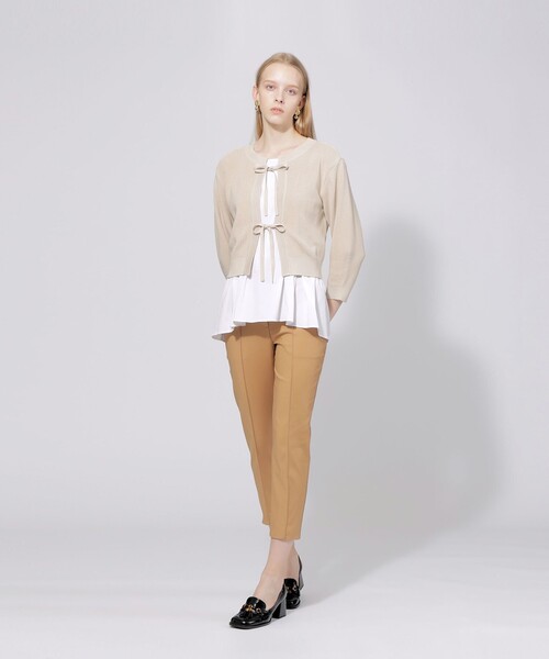 EPOCA（エポカ） クロップドパンツ 38 オフホワイト レディース