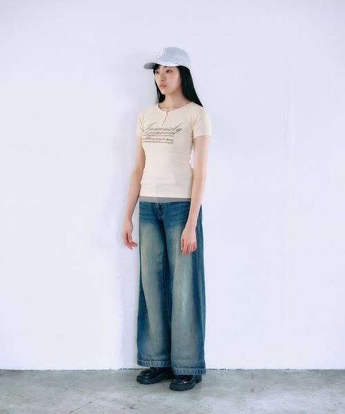 FCMM tシャツ 半袖 「日本限定」HENLY NECK S/S TEE / ヘンリーネック