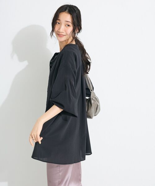 ブラウス シャツ ワークデザインスキッパーシャツ レディース スキッパーシャツ ブラウス シャツ レディース カジュアルシャツ