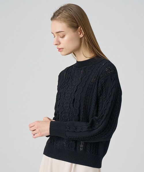 新品未使用 ANAYI アナイ ウール ニット セーター ANAYI（アナイ） 長袖ニット 38 ブラック レディース : ZOZOTOWN Yahoo