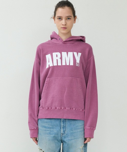 リハーズオール・ARMYパーカー アメリカ軍】USタイプ ARMYスウェットパーカー (ASH)