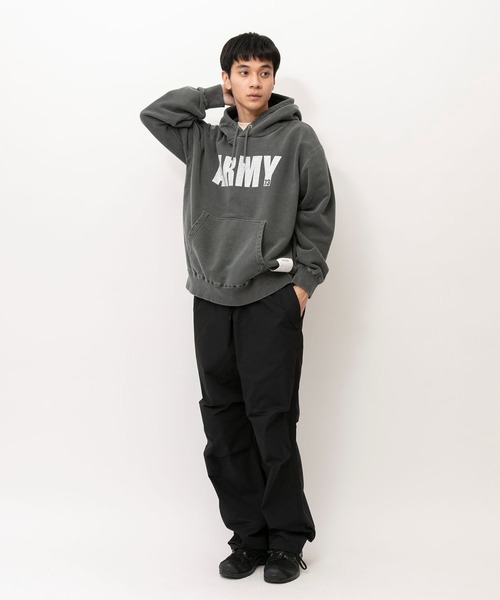 リハーズオール・ARMYパーカー アメリカ軍】USタイプ ARMYスウェットパーカー (ASH)