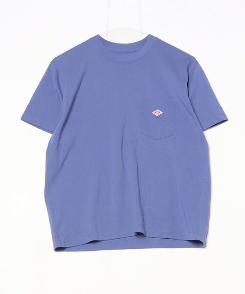 新品、DANTON ブルー　半袖シャツ Danton 「DANTON」 半袖Tシャツ S ブルー レディース : ZOZOTOWN