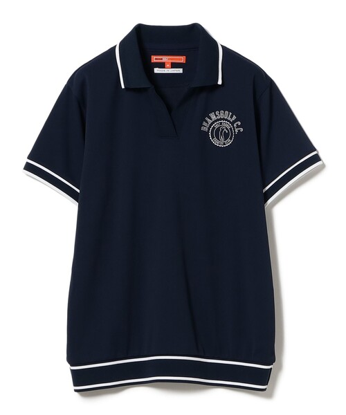 ポロシャツ ポロ ORANGE LABEL / リブライン スキッパー ポロシャツ 「DRY・STRETCH」 レディース