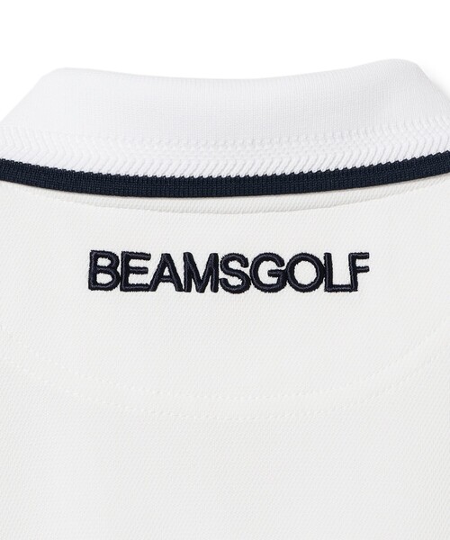 ポロシャツ ポロ ORANGE LABEL / リブライン スキッパー ポロシャツ 「DRY・STRETCH」 レディース BEAMS GOLF｜ORANGE LABEL / リブライン スキッパー ポロシャツ
